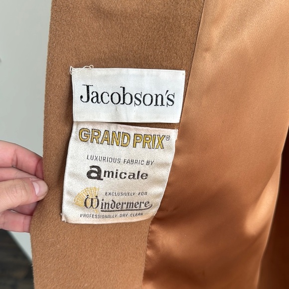 Vintage Jacobson's l Wool Trench Coat Size Medium - Picture 3 of 5